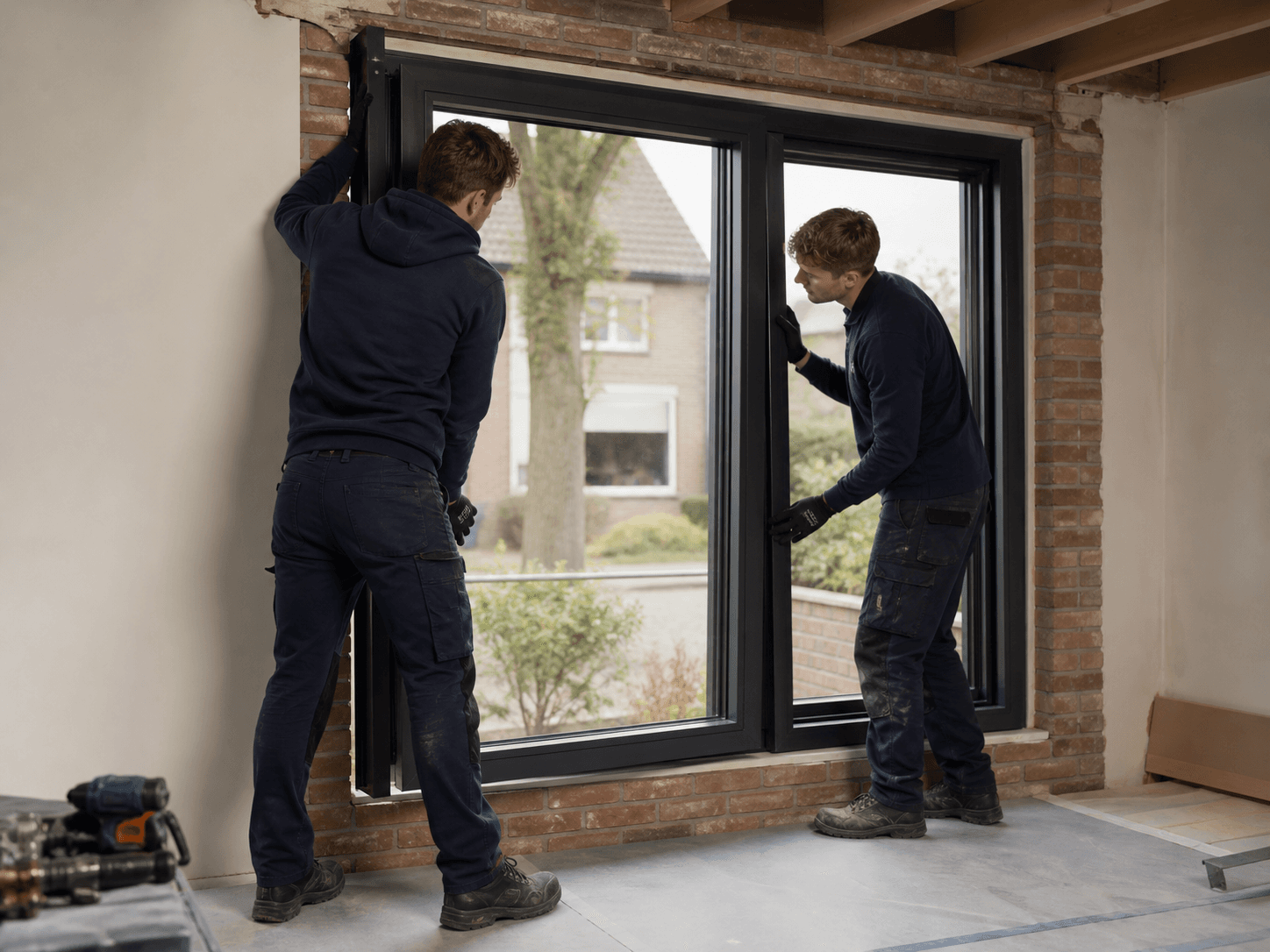 Illustratief beeld van zorgvuldige montage aan een woning